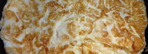 бургер с курицей, омлетом и огурцом. Шаг 4