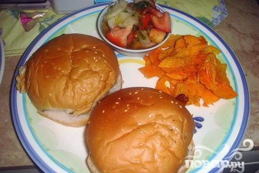 Рецепт бургеров с беконом и грибами