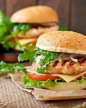 Бургеры с куриной грудкой