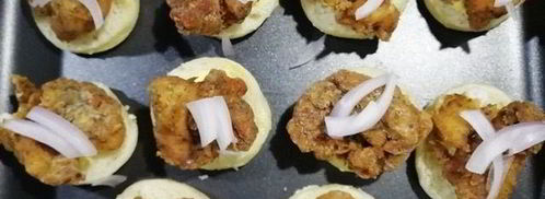 фуршетные мини-бургеры с курицей фри. Шаг 20