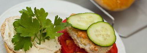 куриный бургер с булочками из трех видов муки. Шаг 10