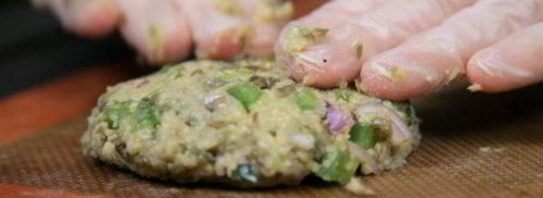 вегетарианский бургер с котлетой из маша. Шаг 5