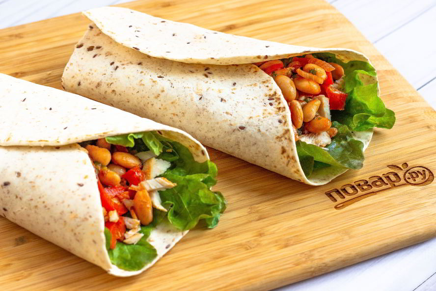 Рецепт буррито с фасолью