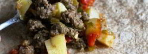 буррито с говядиной и картофелем. Шаг 5