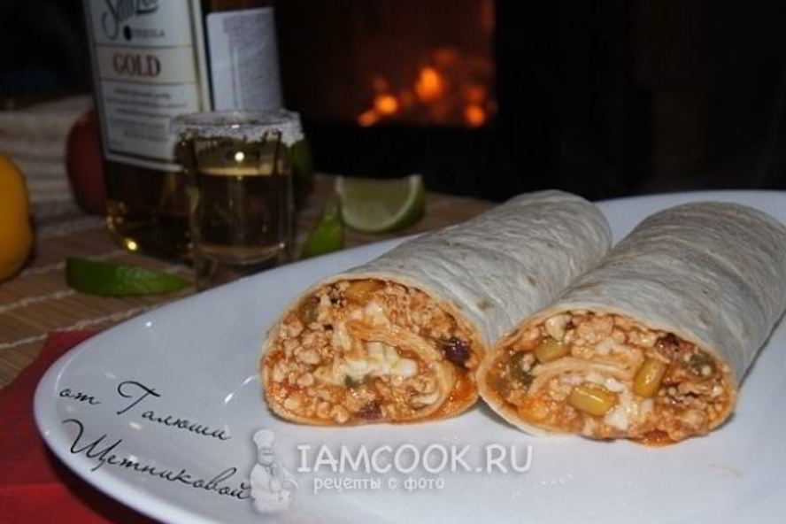 Рецепт буррито с индейкой