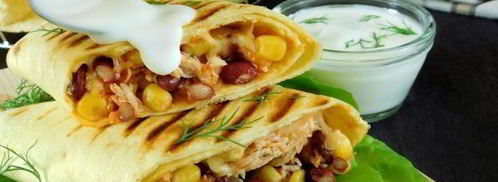 буррито с курицей и фасолью. Шаг 14