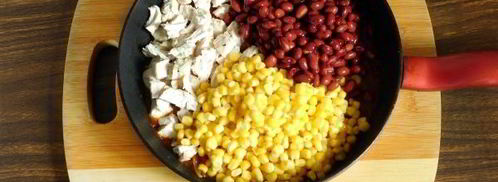 буррито с курицей и фасолью. Шаг 7