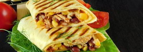 буррито с курицей и фасолью. Шаг 13