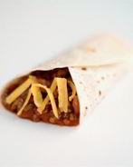 Буррито с тыквой и черной фасолью