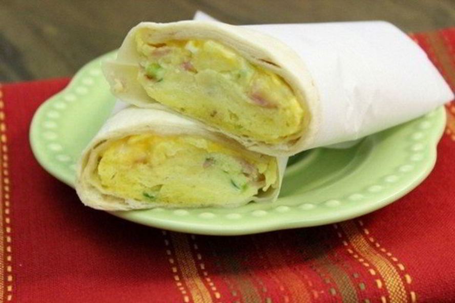 Рецепт простого буррито с ветчиной и сыром