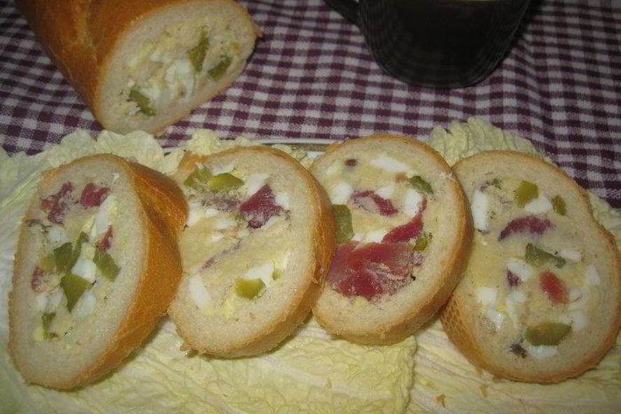 Рецепт бутерброда-рулета