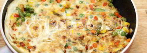 бутерброд с овощами и омлетом. Шаг 6