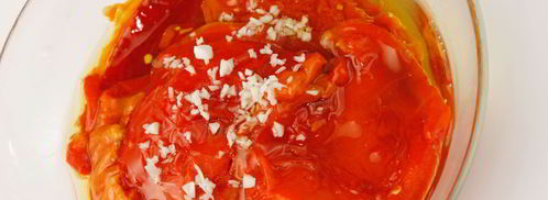 бутерброд с творожным сыром и печеным перцем. Шаг 4