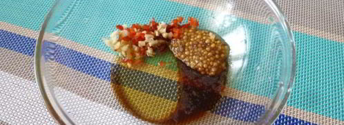 бутерброд со стейком из тыквы, ржаным хлебом и пикантным соусом. Шаг 3