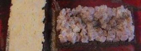 бутербродный тортик с окороком и яйцом. Шаг 8