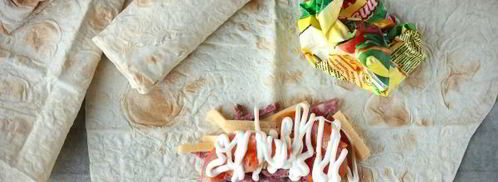 бутерброды из лаваша. Шаг 6