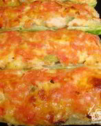 Бутерброды-лодочки из цуккини