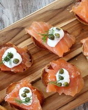 Бутерброды с форелью