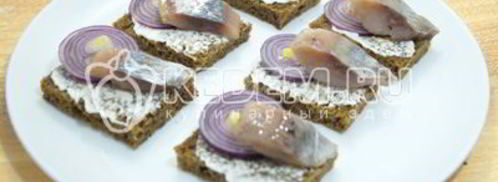 бутерброды с сельдью. Шаг 6