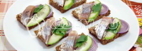 бутерброды с сельдью. Шаг 8