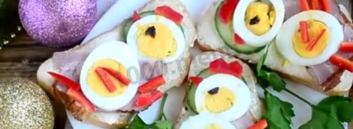 быстрые бутерброды петушки. Шаг 10