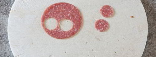 детский бутерброд клоун. Шаг 5