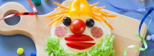 детский бутерброд клоун. Шаг 11