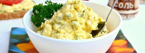 намазка для бутербродов из вареных желтков и плавленого сыра. Шаг 6