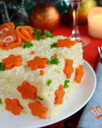 Закусочный бутербродный торт с рыбой