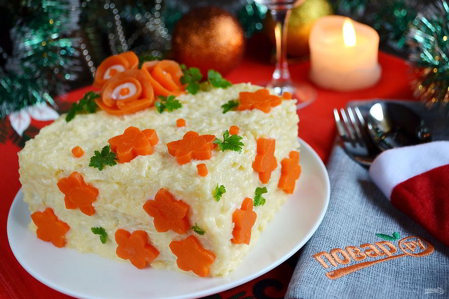 Рецепт закусочного бутербродного торта с рыбой