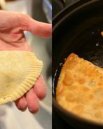 Чебуреки с мясом на минеральной воде