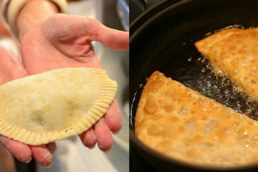 Рецепт чебуреков с мясом на минеральной воде