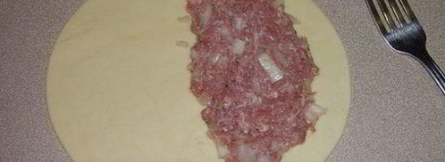 чебуреки с мясом на минеральной воде. Шаг 6