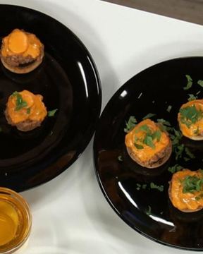 Чизбургер из грибов