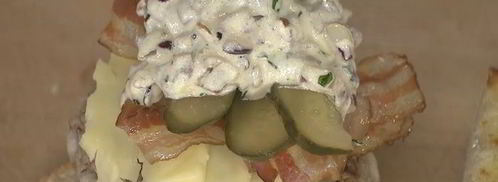 чизбургер с беконом и дижонским соусом. Шаг 15