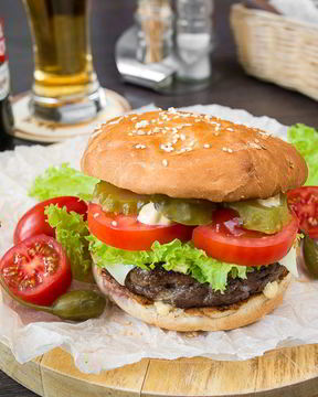 Чизбургер с котлетой из говядины