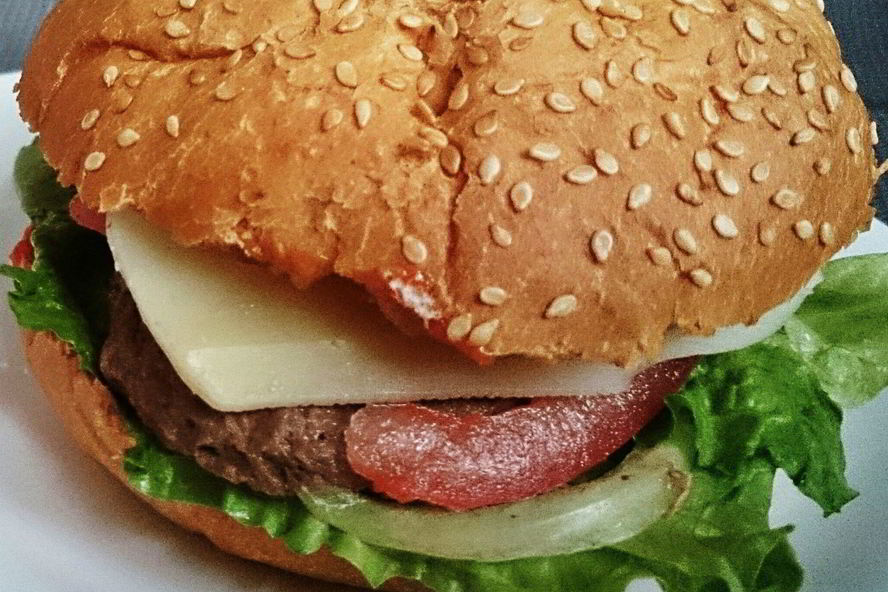 Рецепт чизбургера с телячьей котлетой гриль