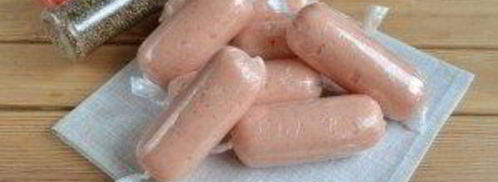 домашние сосиски из курицы. Шаг 6