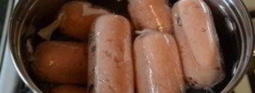 домашние сосиски из курицы. Шаг 7