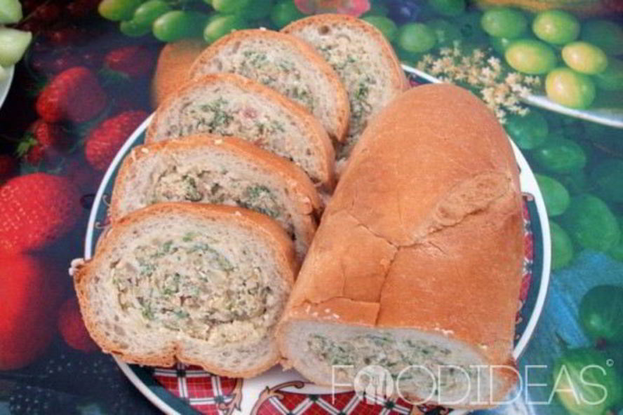 Рецепт фаршированного батона