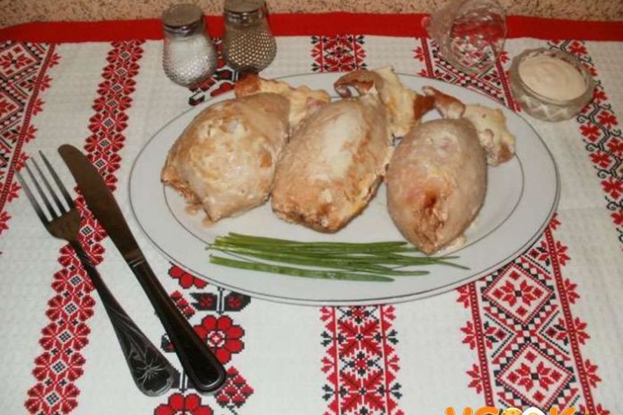 Рецепт фаршированных кальмаров с рисом и яйцом