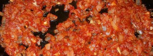 фаршированные кальмары с рисом и яйцом. Шаг 3