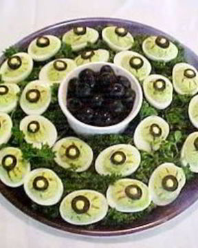 Фаршированные яйца Глаза Ящерицы