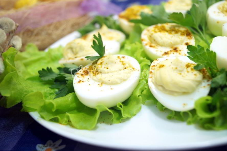 Рецепт фаршированных яиц карри