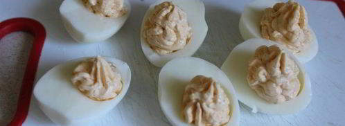 фаршированные яйца с икорным кремом. Шаг 7