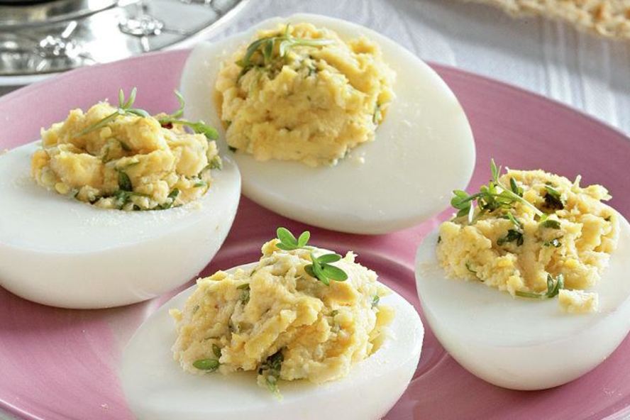 Рецепт фаршированных яиц с хреном