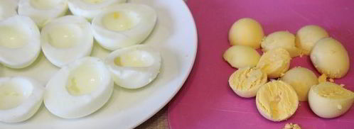 фаршированные яйца с паштетом из индейки. Шаг 3