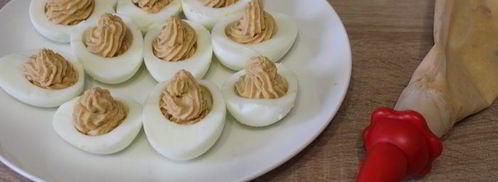 фаршированные яйца с паштетом из индейки. Шаг 8