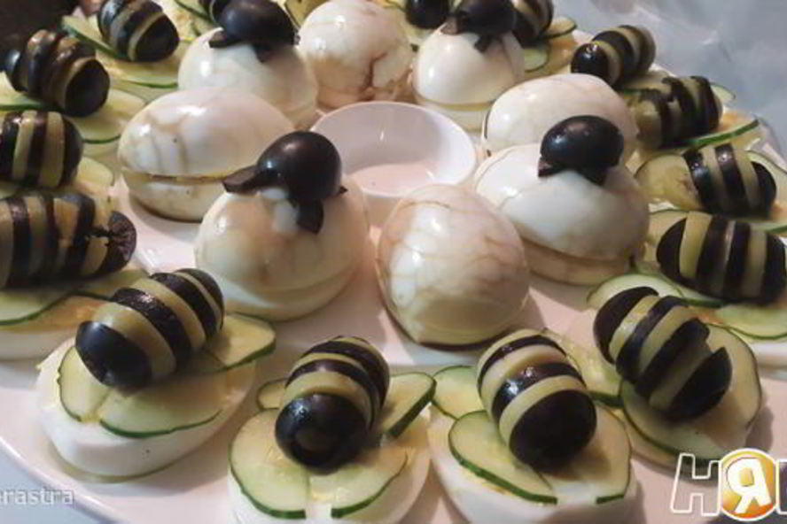 Рецепт фаршированных яиц с тунцом