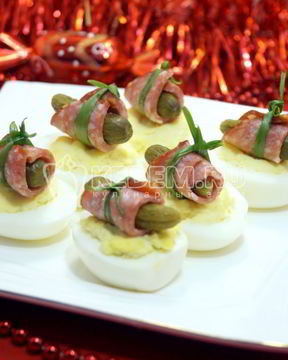 Фаршированные яйца Зимняя закуска
